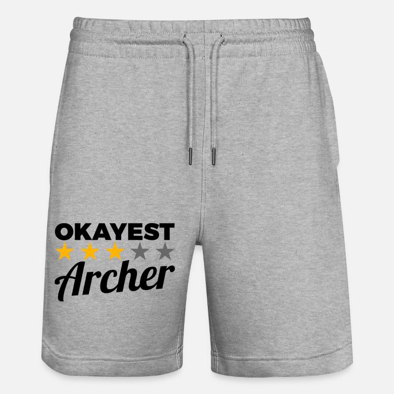 Okayest Archer - Short de jogging bio TRAINER Stanley/Stella unisexe - gris chiné