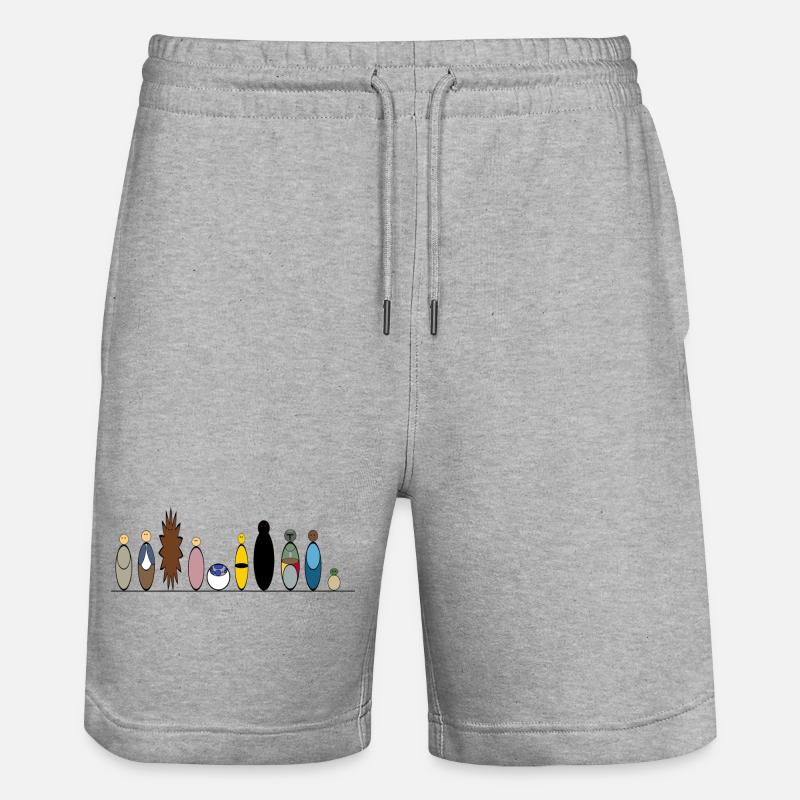 Empire Crew - Stanley/Stella Unisex Bio Joggingshorts Trainer  - Grau meliert