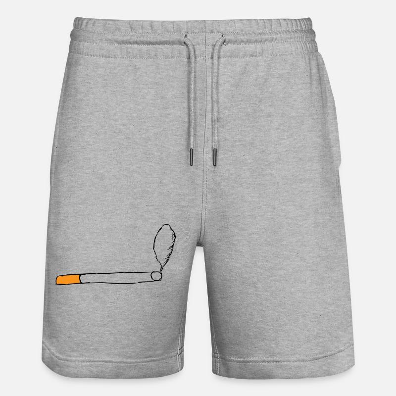Zigarette - Stanley/Stella Unisex Bio Joggingshorts Trainer - Grau meliert