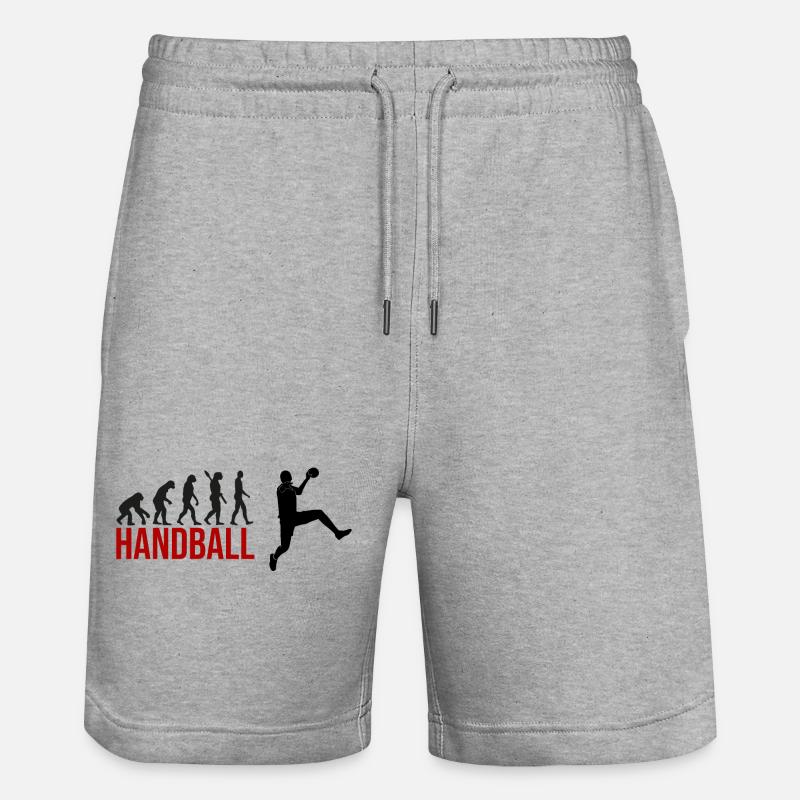 Evolution Handball - Stanley/Stella Unisex Bio Joggingshorts Trainer  - Grau meliert