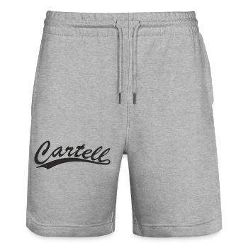 Cartell - Stanley/Stella Unisex Bio Joggingshorts Trainer  - Grau meliert - Vorne - Nik (191cm) & Marisol (170cm)
