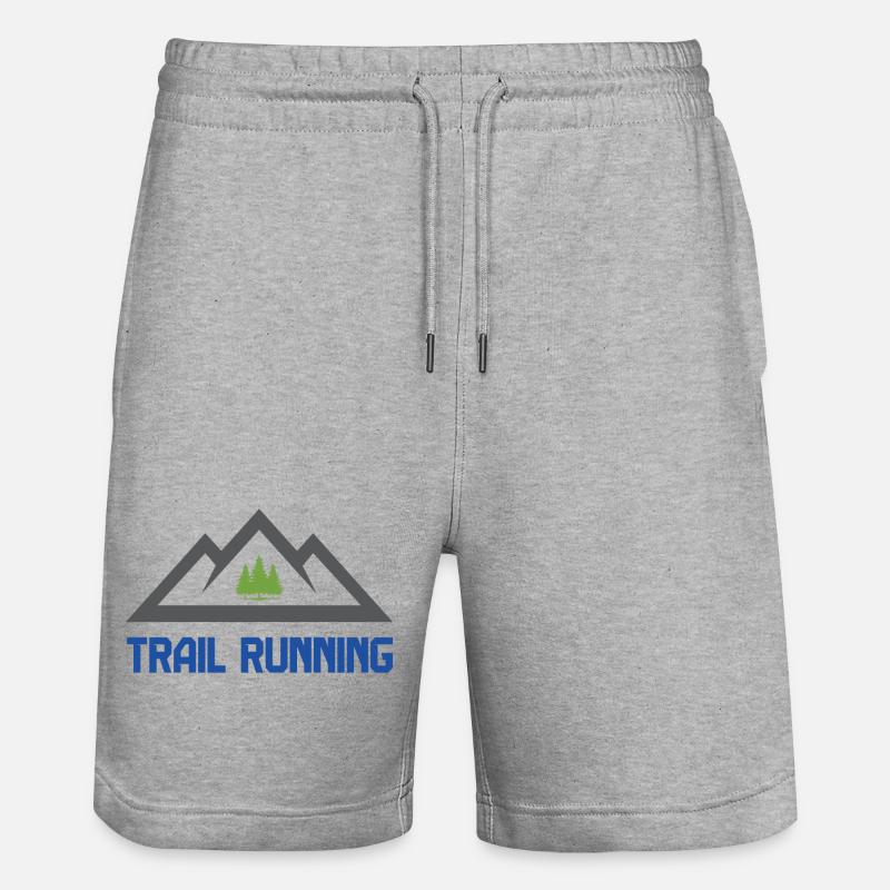 Course en sentier - Short de jogging bio TRAINER Stanley/Stella unisexe - gris chiné