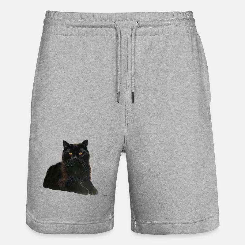 Chat - Short de jogging bio TRAINER Stanley/Stella unisexe - gris chiné