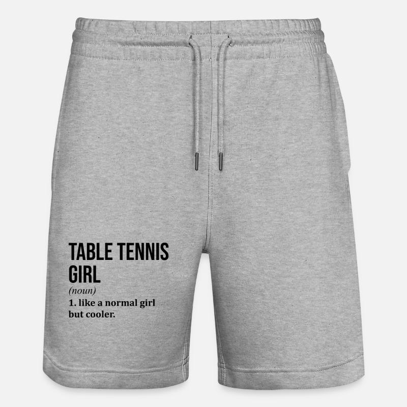 Ping-pong - Short de jogging bio TRAINER Stanley/Stella unisexe - gris chiné