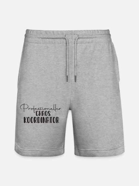 Professioneller Chaoskoordinator - Stanley/Stella Unisex Bio Joggingshorts Trainer - Grau meliert
