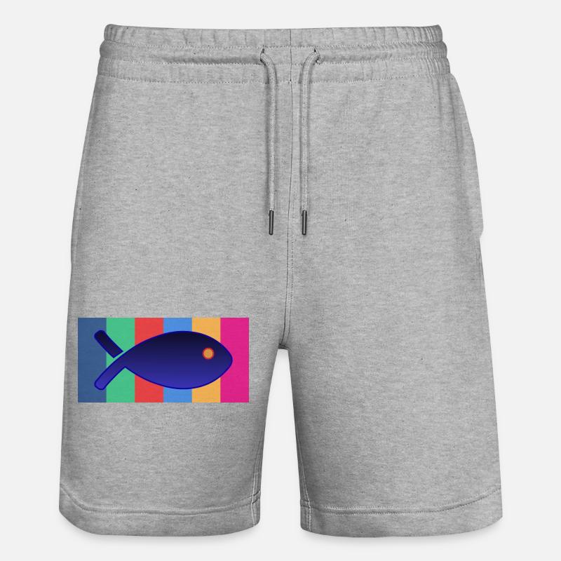 poisson - Short de jogging bio TRAINER Stanley/Stella unisexe - gris chiné