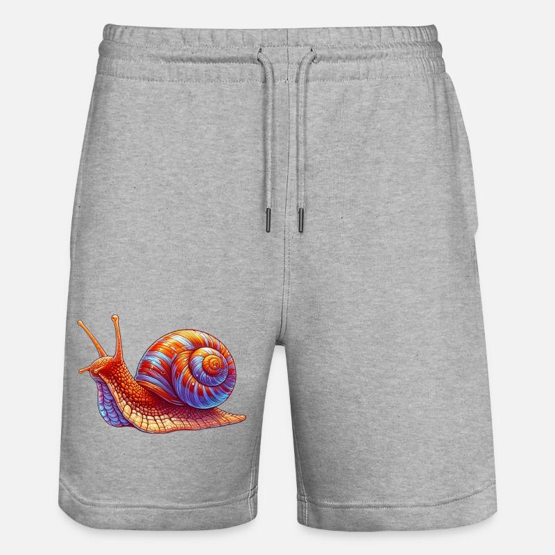 Escargot - Short de jogging bio TRAINER Stanley/Stella unisexe - gris chiné