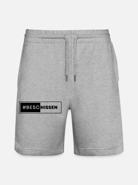 beschissen - Stanley/Stella Unisex Bio Joggingshorts Trainer  - Grau meliert