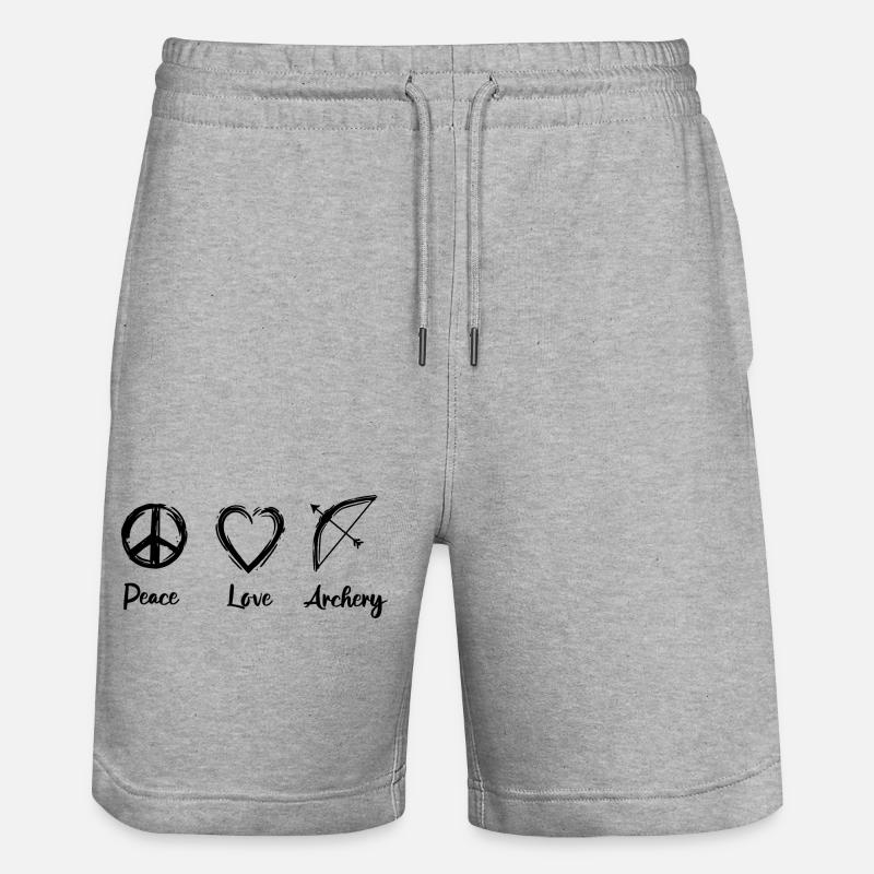 Archers Routine - Short de jogging bio TRAINER Stanley/Stella unisexe - gris chiné