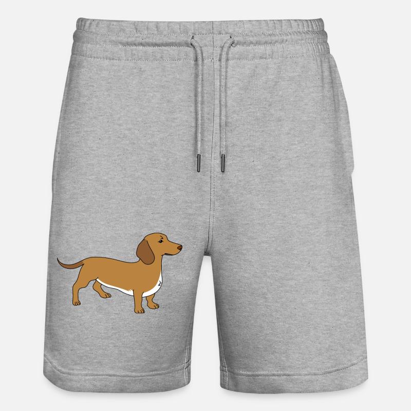 Teckel - Short de jogging bio TRAINER Stanley/Stella unisexe - gris chiné