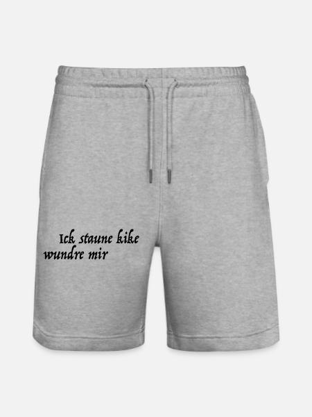 I'm amazed kike wound me - Stanley/Stella Trainer Unisex Organic Jogging Shorts - heather grey