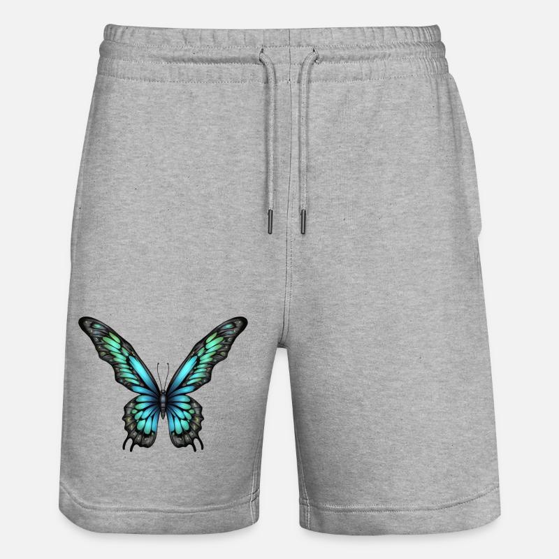 Elfe papillon lumineux - Short de jogging bio TRAINER Stanley/Stella unisexe - gris chiné