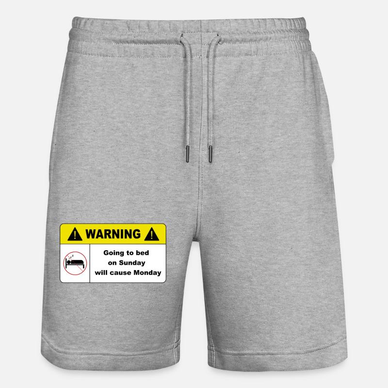 Se coucher le dimanche - Short de jogging bio TRAINER Stanley/Stella unisexe - gris chiné