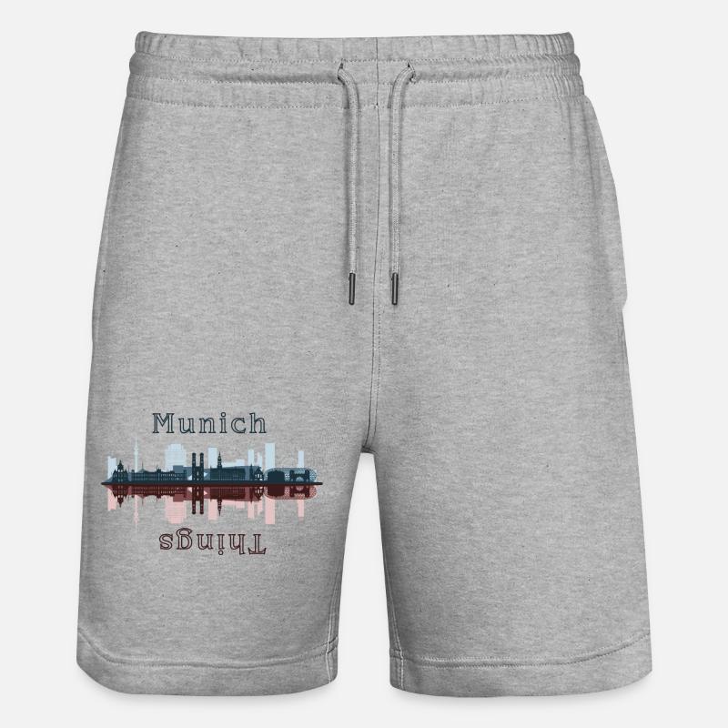Choses Munich - Short de jogging bio TRAINER Stanley/Stella unisexe - gris chiné
