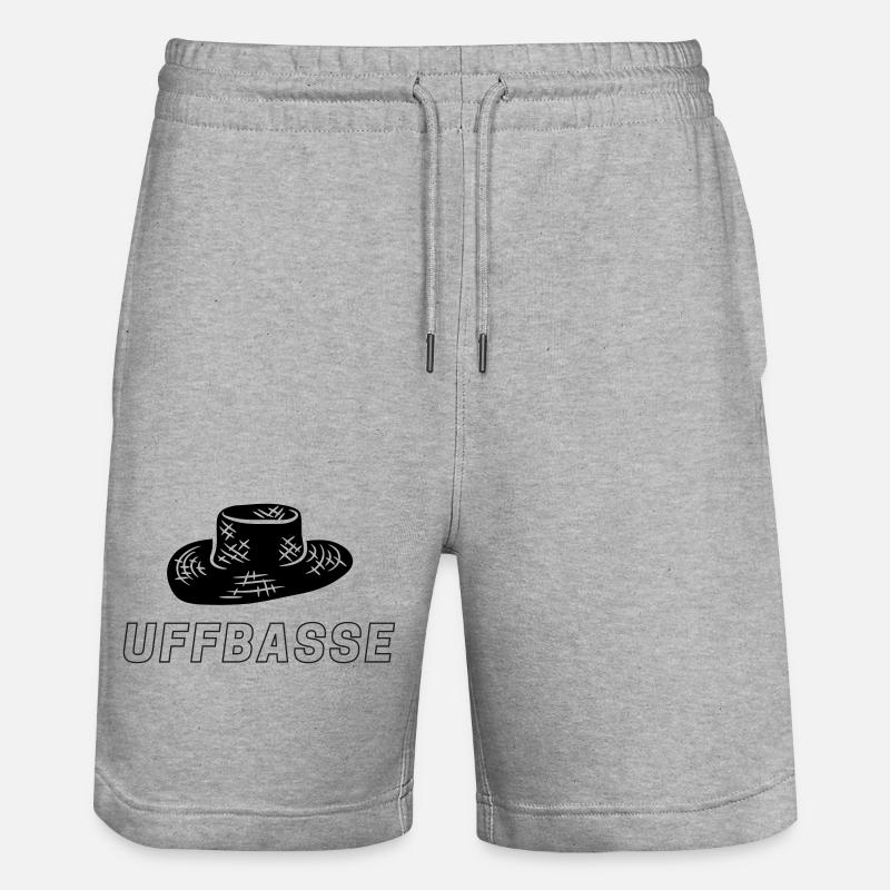 Chapeau de paille amour - Short de jogging bio TRAINER Stanley/Stella unisexe - gris chiné