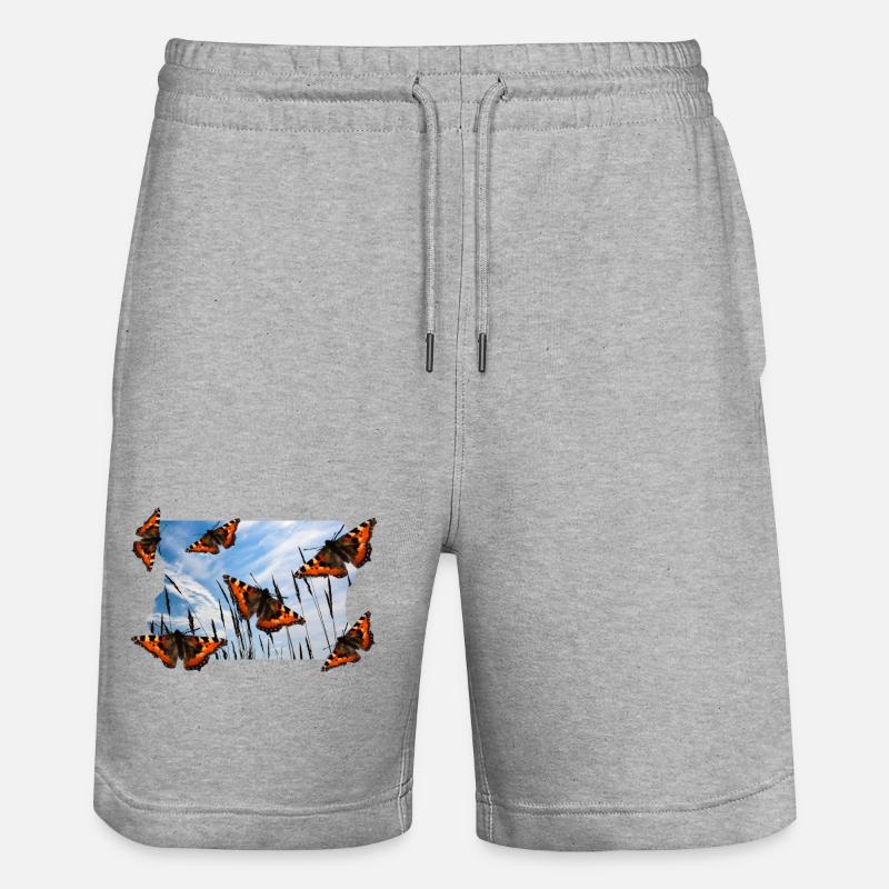 PAPILLON - Short de jogging bio TRAINER Stanley/Stella unisexe - gris chiné