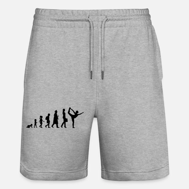 Yogini Entwicklung - Stanley/Stella Unisex Bio Joggingshorts Trainer  - Grau meliert