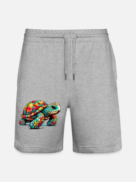 Tortue - Short de jogging bio TRAINER Stanley/Stella unisexe - gris chiné