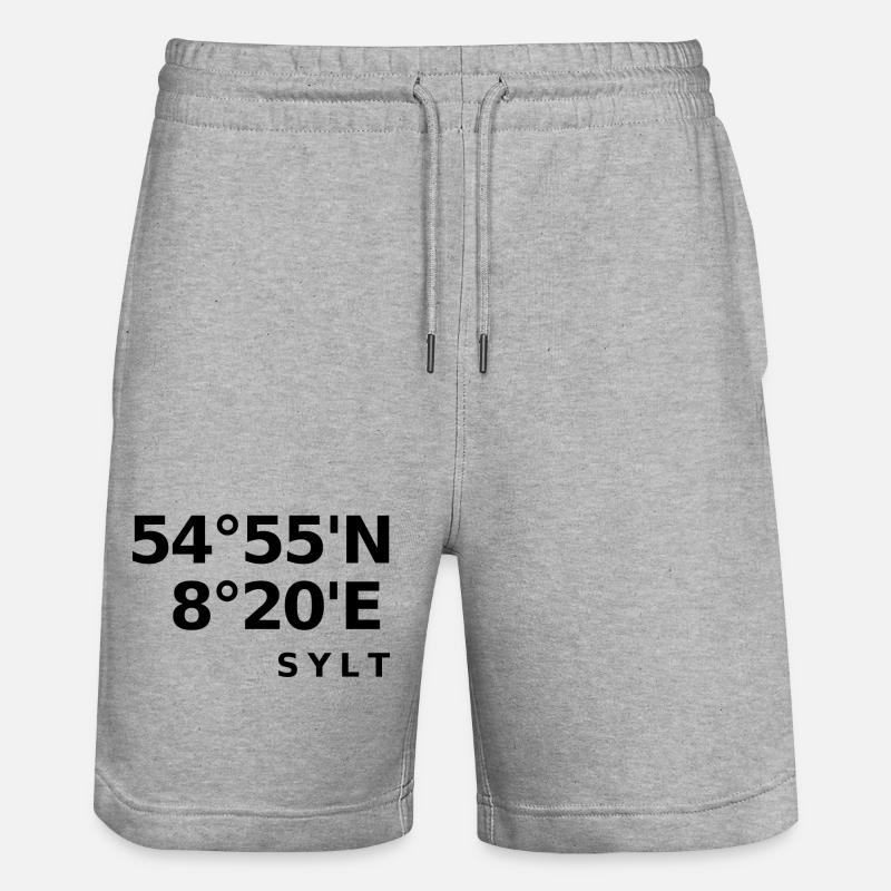 Sylt - Short de jogging bio TRAINER Stanley/Stella unisexe - gris chiné