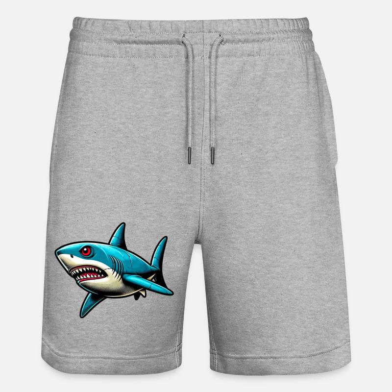 Requin - Short de jogging bio TRAINER Stanley/Stella unisexe - gris chiné