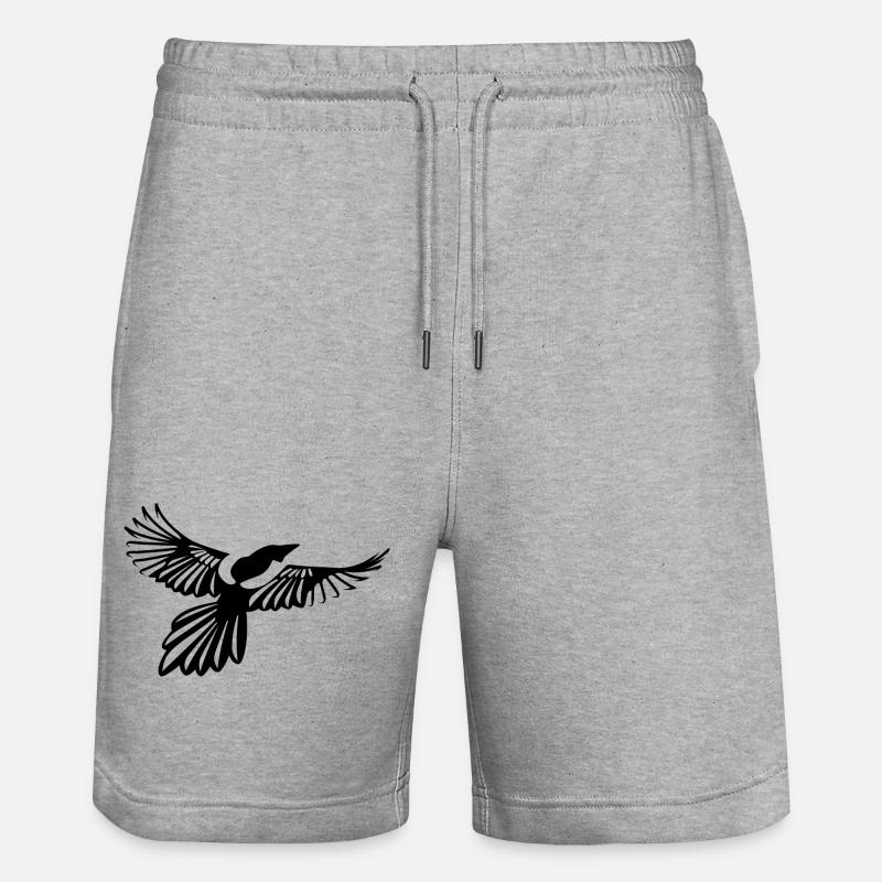 pie design - Short de jogging bio TRAINER Stanley/Stella unisexe - gris chiné