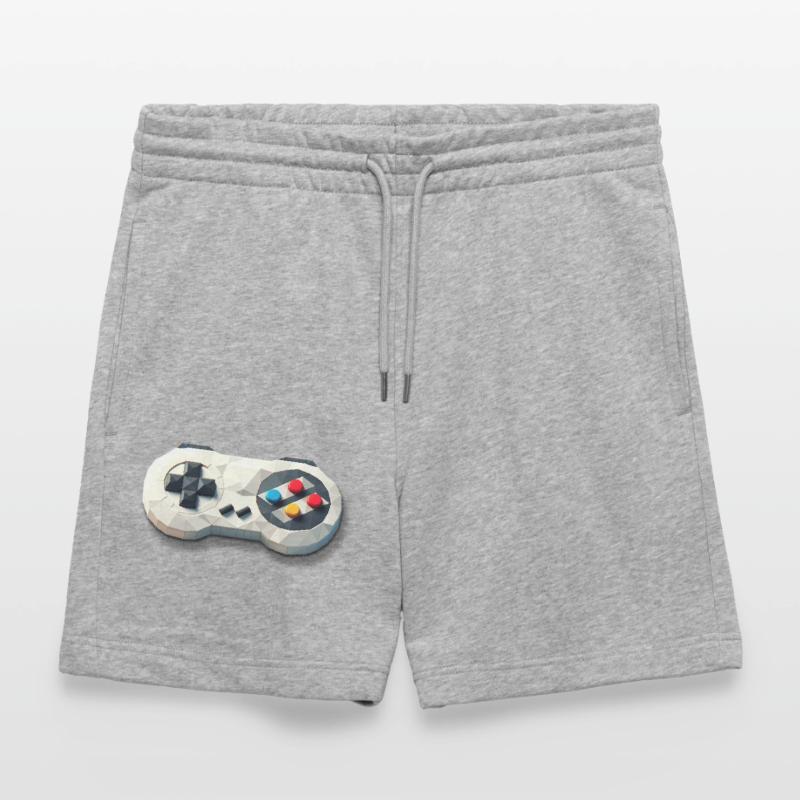 Retro Gaming Controller 16 Bit Console Stanley/Stella Trainer Unisex Organic Jogging Shorts