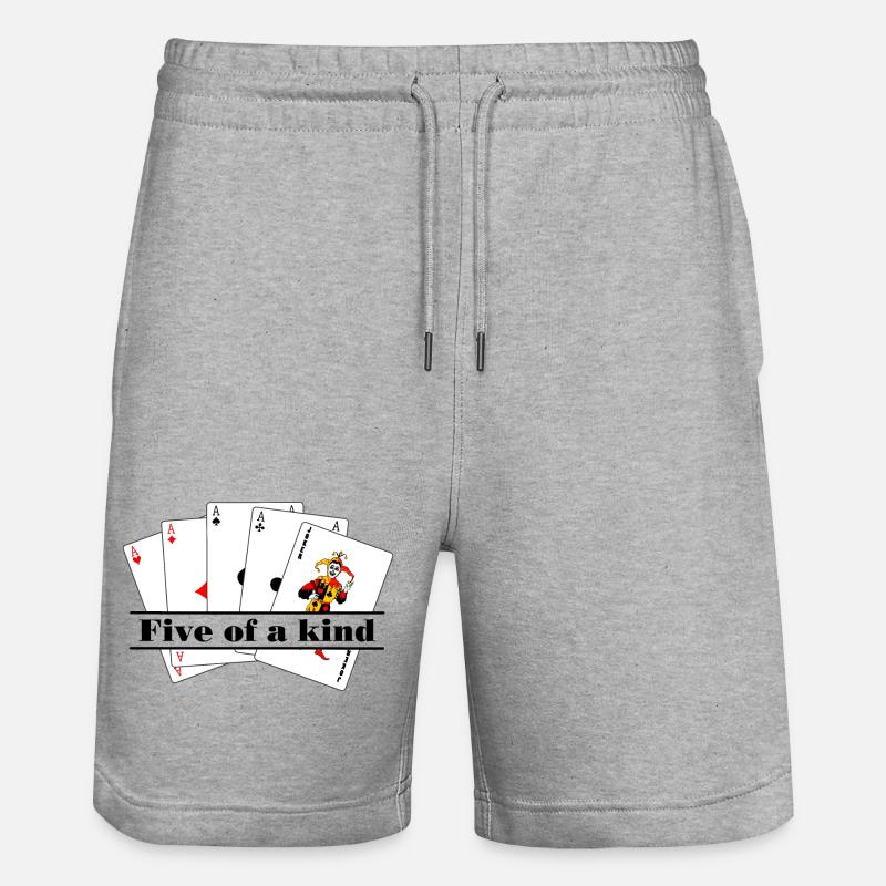 Bannière de texte cinq d’un genre - Short de jogging bio TRAINER Stanley/Stella unisexe - gris chiné