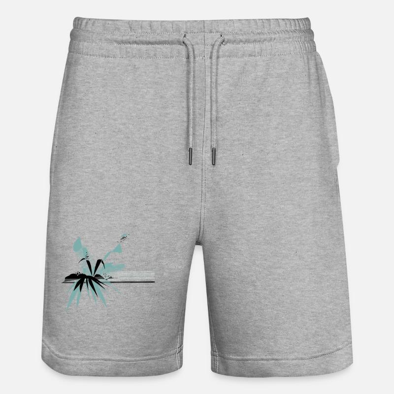 Flore de la sérénité - Short de jogging bio TRAINER Stanley/Stella unisexe - gris chiné