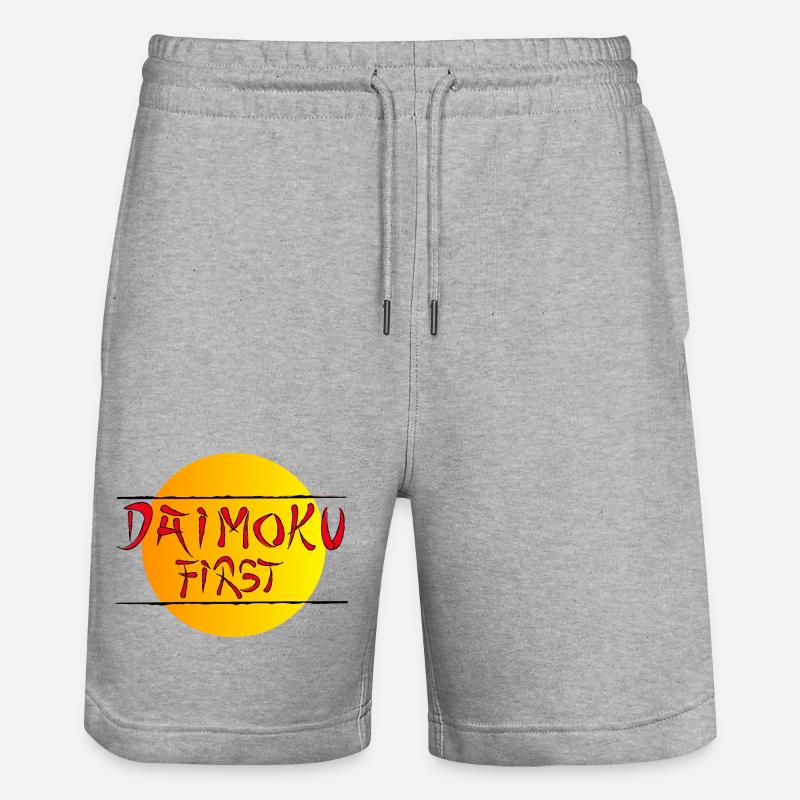 Daimoku First - Stanley/Stella Unisex Bio Joggingshorts Trainer  - Grau meliert