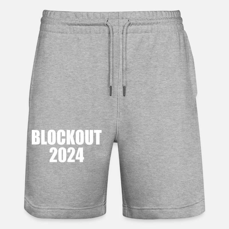 Blockout 2024 - Short de jogging bio TRAINER Stanley/Stella unisexe - gris chiné