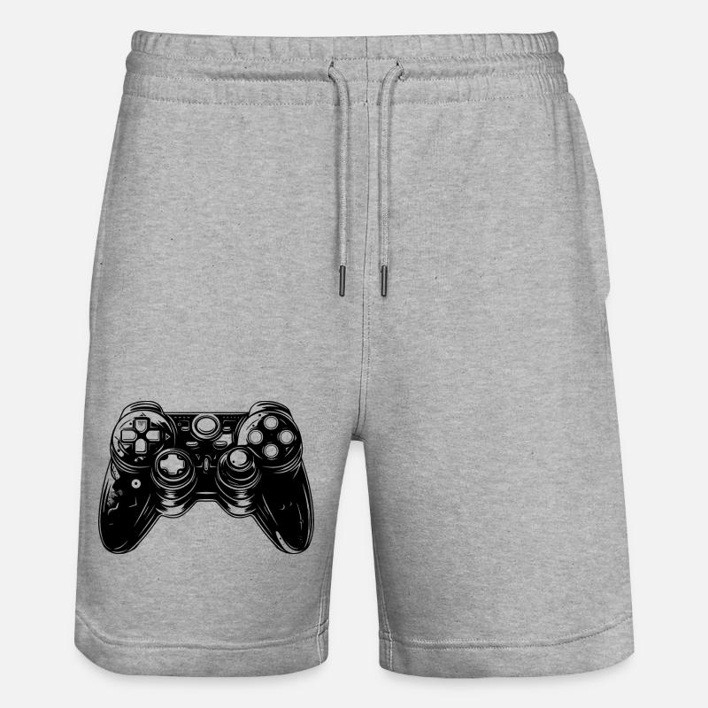 Manettes de jeu - Short de jogging bio TRAINER Stanley/Stella unisexe - gris chiné