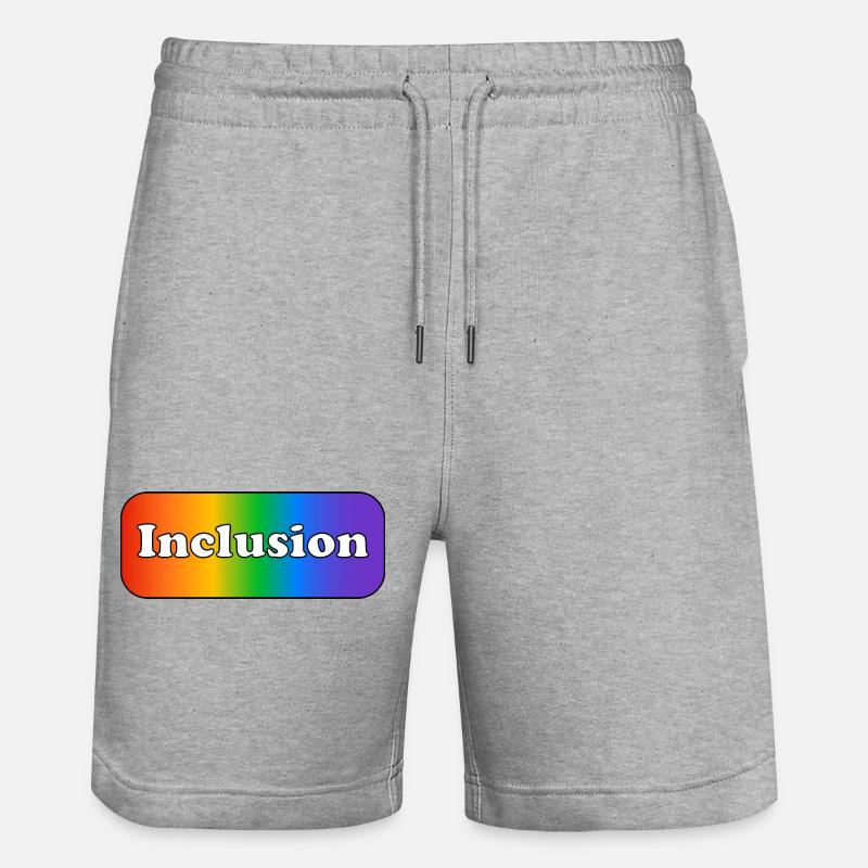 Arc-en-ciel d’inclusion - Short de jogging bio TRAINER Stanley/Stella unisexe - gris chiné