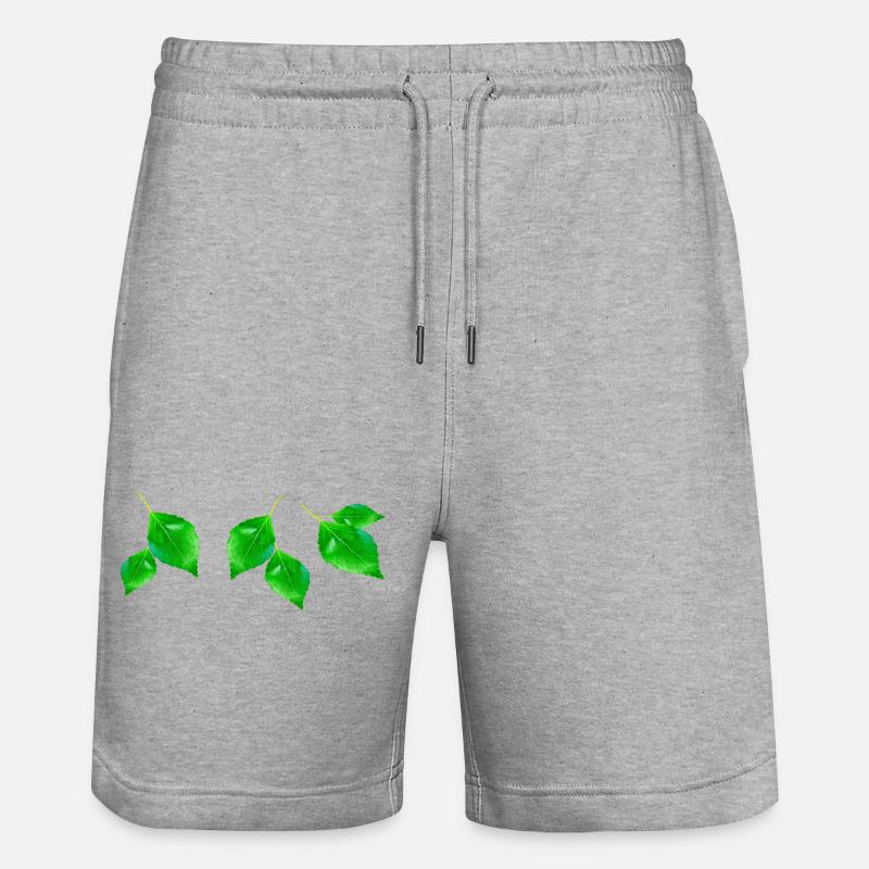 BOULEAU || - Short de jogging bio TRAINER Stanley/Stella unisexe - gris chiné
