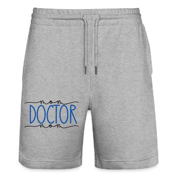 Doktor stolze Mama süßes Geschenk - Stanley/Stella Unisex Bio Joggingshorts Trainer  - Grau meliert - Vorne - Nik (191cm) & Marisol (170cm)