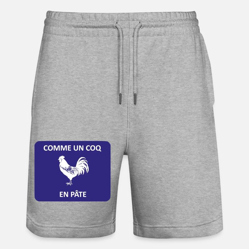comme un coq en pâte - Short de jogging bio TRAINER Stanley/Stella unisexe - gris chiné