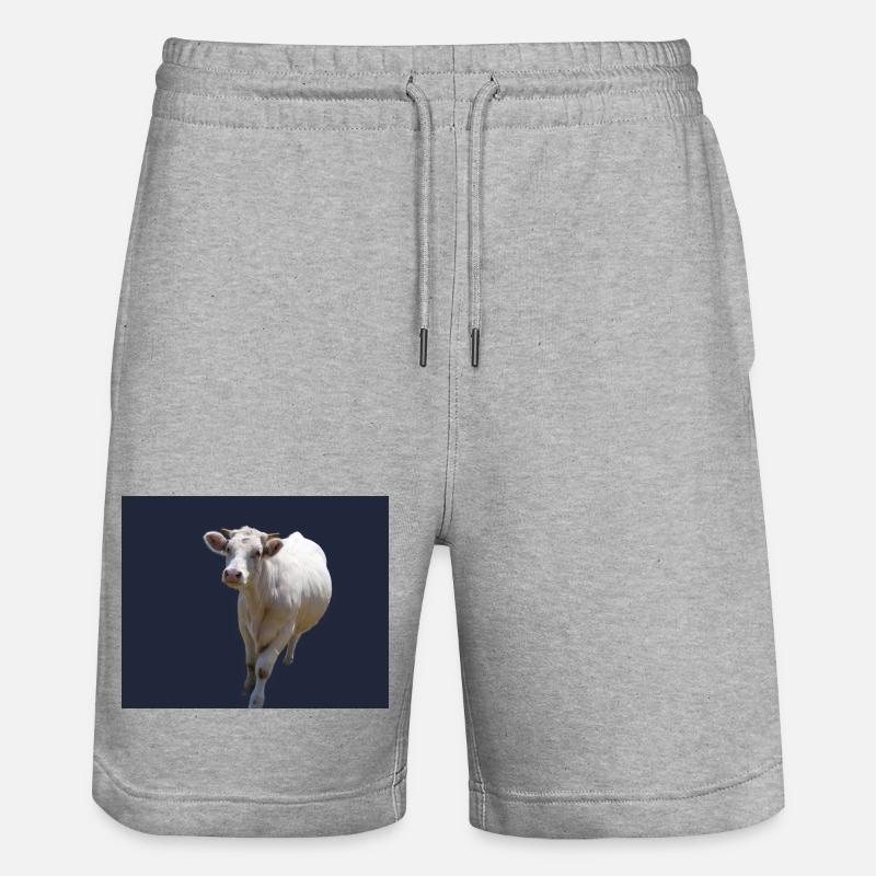vache vache laitiere - Short de jogging bio TRAINER Stanley/Stella unisexe - gris chiné