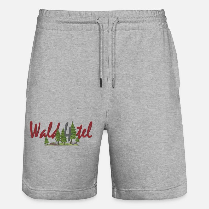 Wald4tel - Short de jogging bio TRAINER Stanley/Stella unisexe - gris chiné