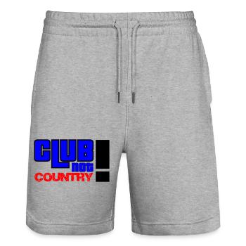Club not country - Stanley/Stella Unisex Bio Joggingshorts Trainer  - Grau meliert - Vorne - Nik (191cm) & Marisol (170cm)