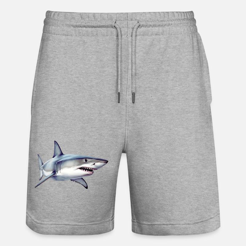 Requin - Short de jogging bio TRAINER Stanley/Stella unisexe - gris chiné