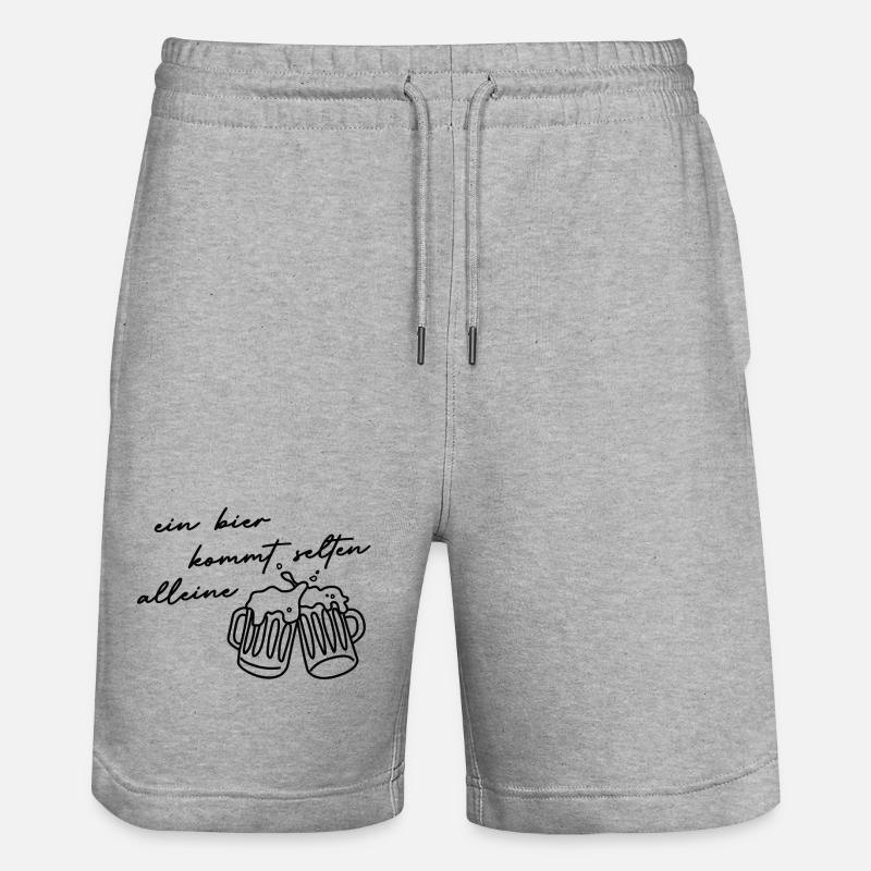 Bière - Short de jogging bio TRAINER Stanley/Stella unisexe - gris chiné