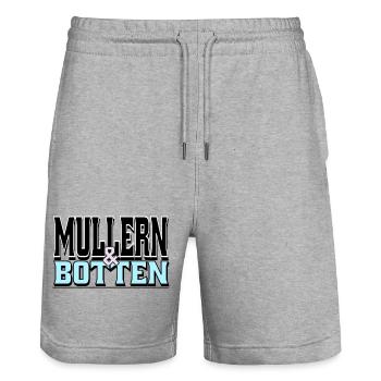 Müller & Botten - Stanley/Stella Trainer Unisex Organic Jogging Shorts - heather grey - Front - Nik (191cm) & Marisol (170cm)