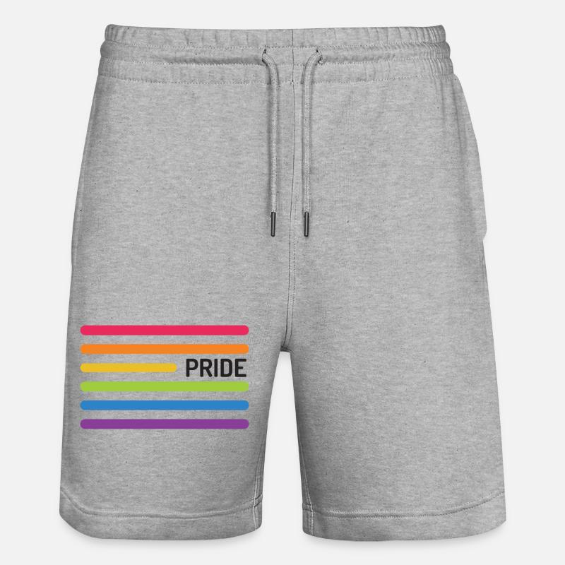 Mois de la fierté LGBT - Fierté ! - Short de jogging bio TRAINER Stanley/Stella unisexe - gris chiné