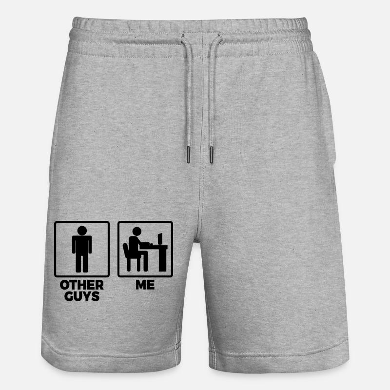 D’autres programmeurs et moi - Short de jogging bio TRAINER Stanley/Stella unisexe - gris chiné