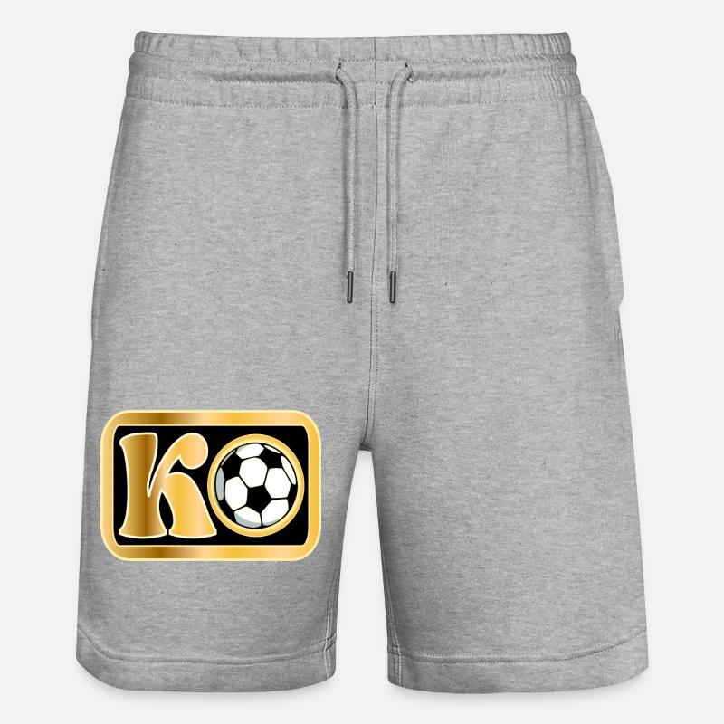 KNOCK-OUT - Short de jogging bio TRAINER Stanley/Stella unisexe - gris chiné