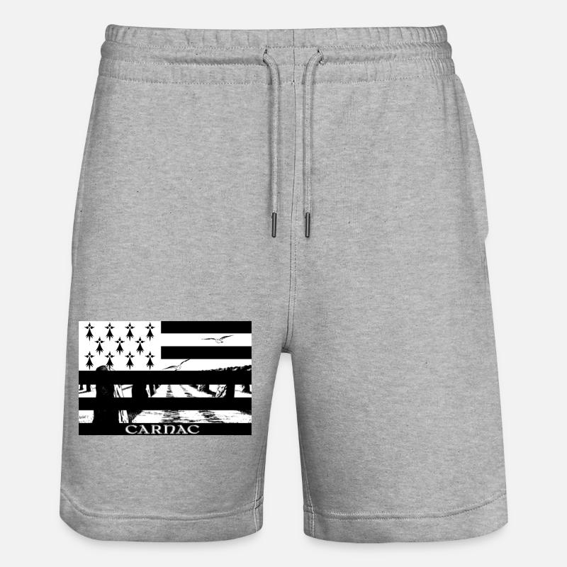 CARNAC - Stanley/Stella Unisex Bio Joggingshorts Trainer  - Grau meliert