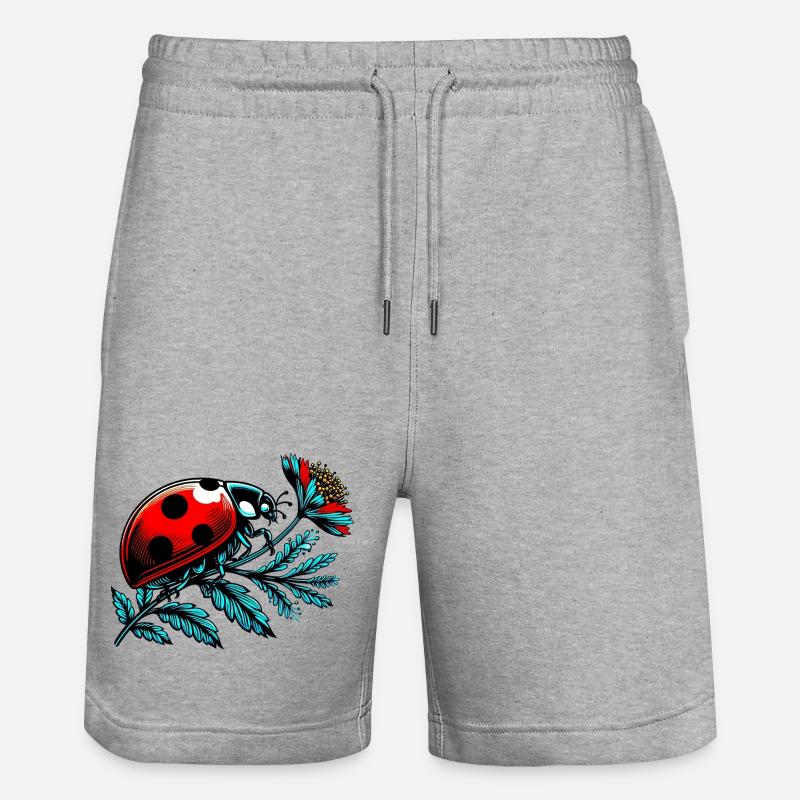 Coccinelle - Short de jogging bio TRAINER Stanley/Stella unisexe - gris chiné