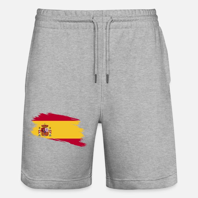 Espagne ! - Short de jogging bio TRAINER Stanley/Stella unisexe - gris chiné