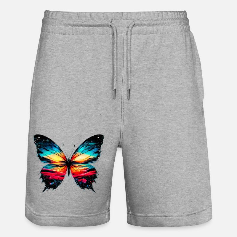 Papillon - Short de jogging bio TRAINER Stanley/Stella unisexe - gris chiné