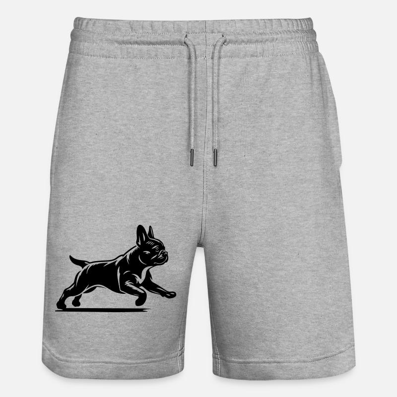 Bouledogue Français - Short de jogging bio TRAINER Stanley/Stella unisexe - gris chiné
