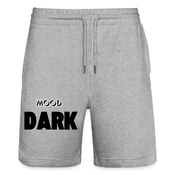 Mood: Dark - Stanley/Stella Trainer Unisex Organic Jogging Shorts - heather grey - Front - Nik (191cm) & Marisol (170cm)